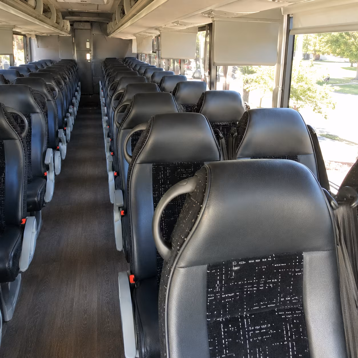 new britain charter bus rental interior