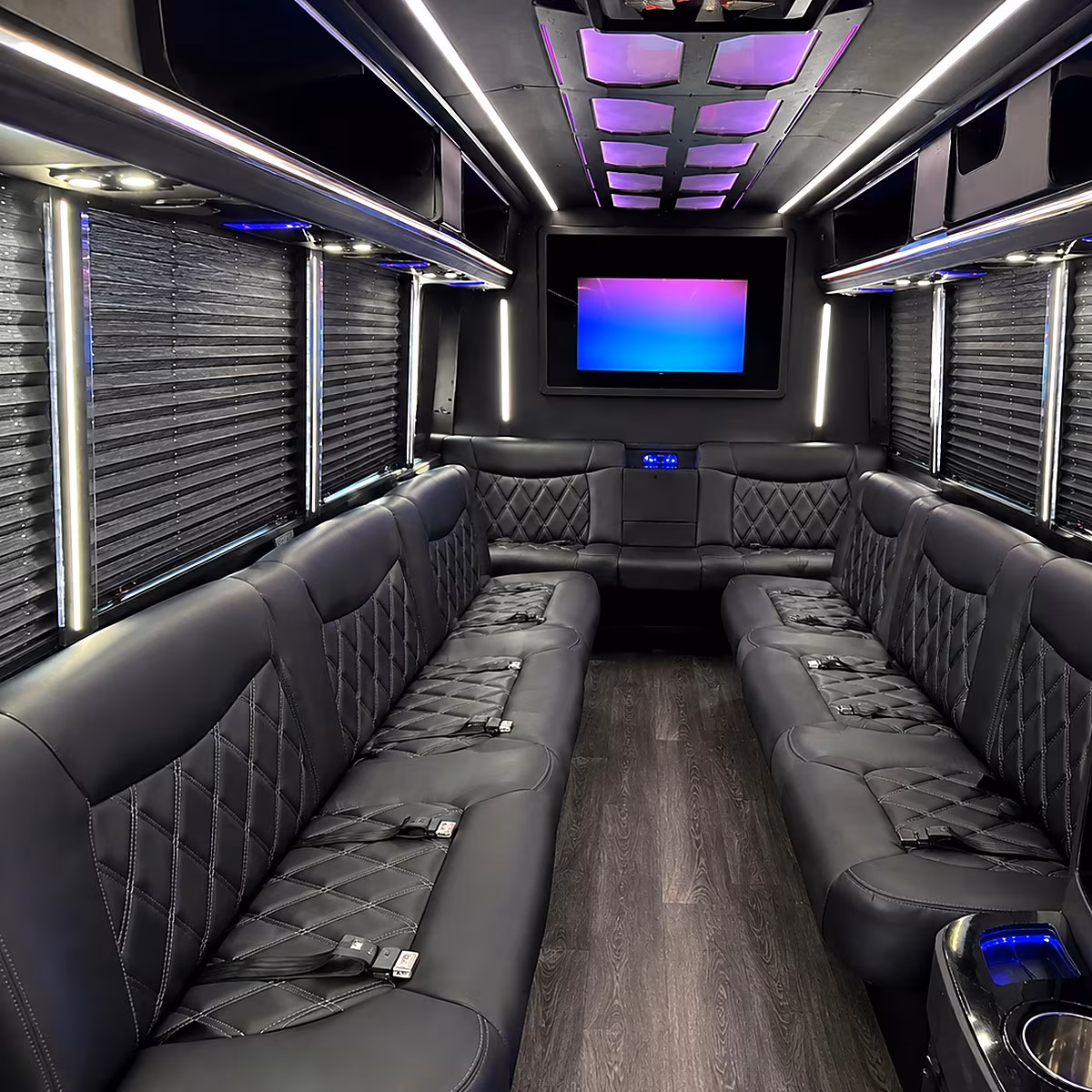 new britain party bus rental interior